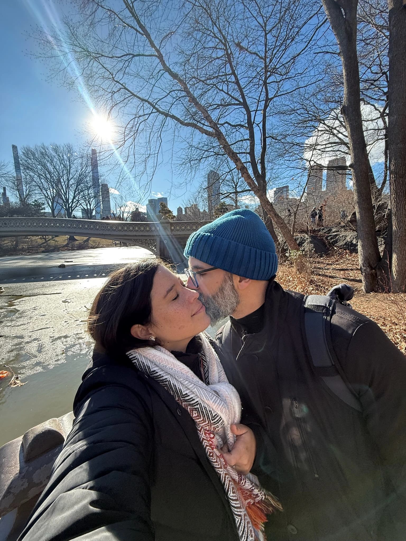 Kissing in Central Park