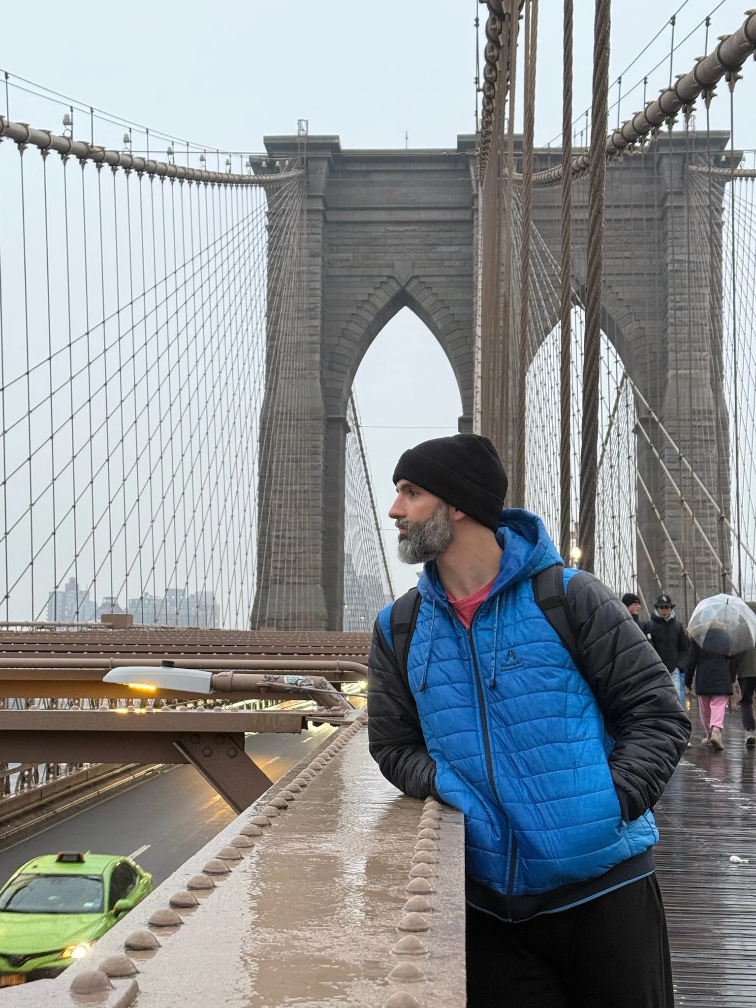 Rick on the Brooklyn Bridge