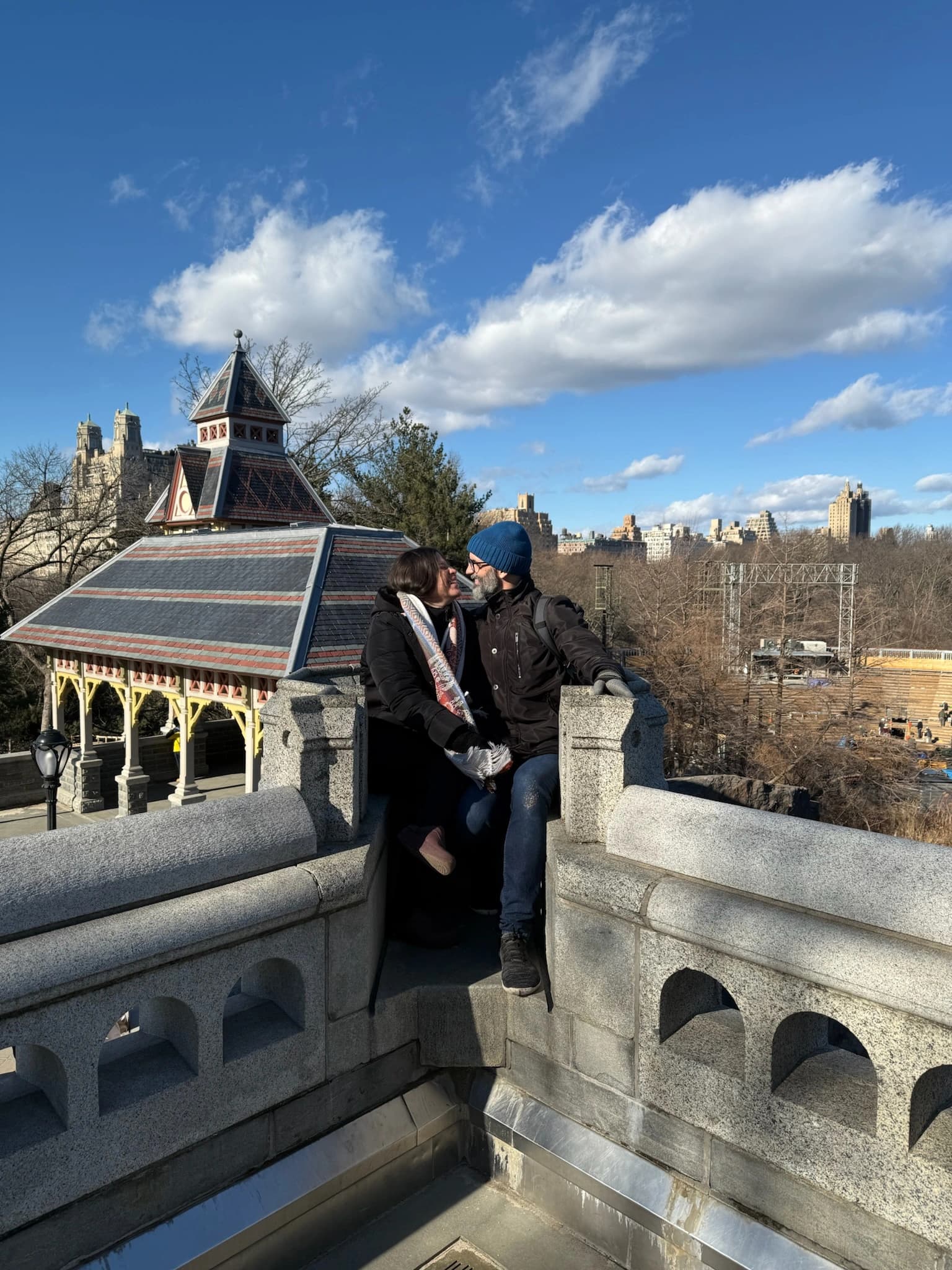 Spiderman castle in Central Park