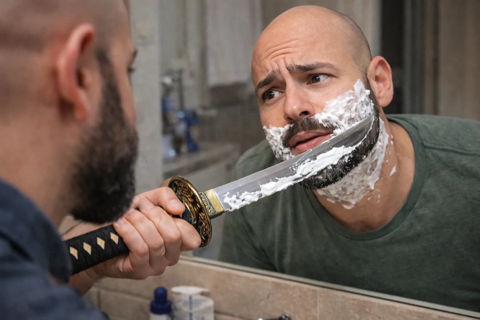Um ano de barba feita para o noivo